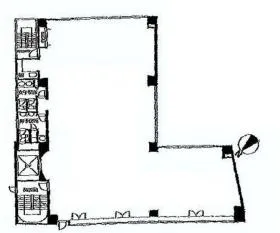 エクロール蒲田ビルの基準階図面