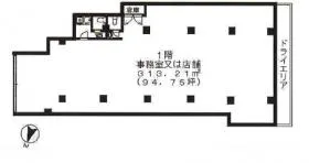 クレール東郷坂の基準階図面