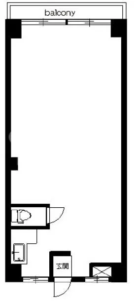 竹嶋マンションの基準階図面