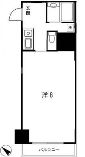 ココグランズマルビシの基準階図面