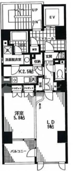 シエナエスティの基準階図面