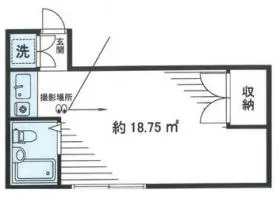 プレステージ中目黒ビルの基準階図面