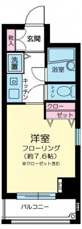 ネオアージュ八丁堀の基準階図面