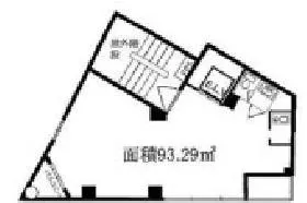 南麻布Aビルの基準階図面