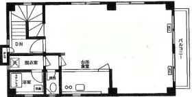 古川ビルの基準階図面