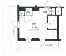 ハイホーム五反田の基準階図面