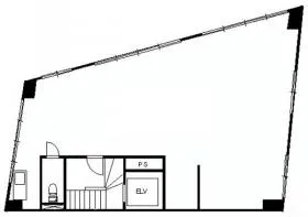 川瀬ビルの基準階図面