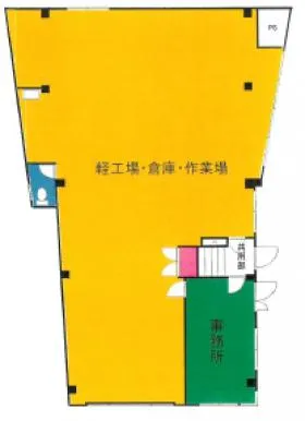 笹沼ビルの基準階図面