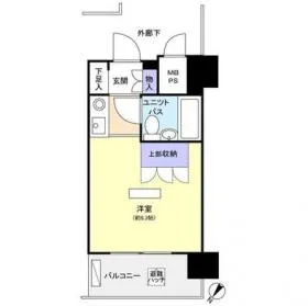 パークノヴァ横浜阪東橋の基準階図面