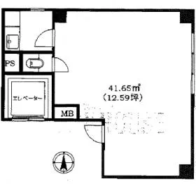 相馬屋ビルの基準階図面