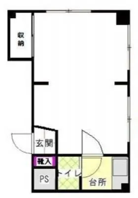 高池ビルの基準階図面