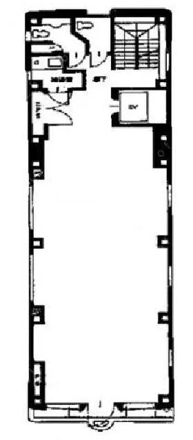 日本橋長岡ビルの基準階図面