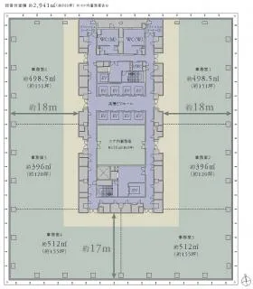 KANDA SQUARE(神田スクエア)の基準階図面