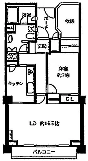 サンモールクレストの基準階図面