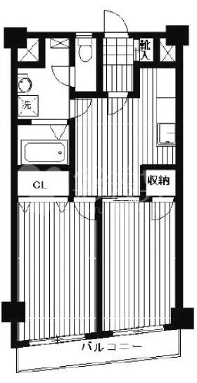 ヴィラロッソカバーロの基準階図面