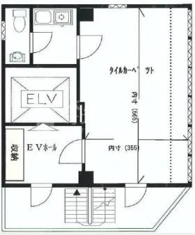 山文ビルの基準階図面