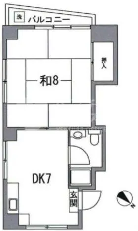 第1村島ビルの基準階図面