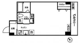 秀和第2北青山レジデンスビルの基準階図面
