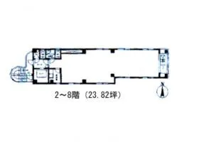 両国駅前ビルの基準階図面