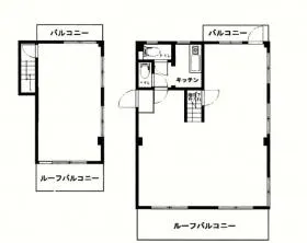 かがみビルの基準階図面