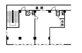 原島第三ビルの基準階図面