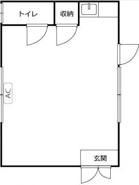 黒木コーポの基準階図面