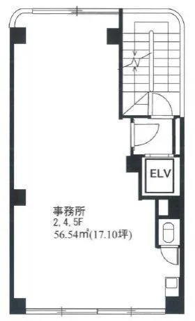 加藤ビルの基準階図面