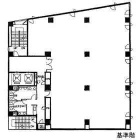 西五反田8丁目ビルの基準階図面