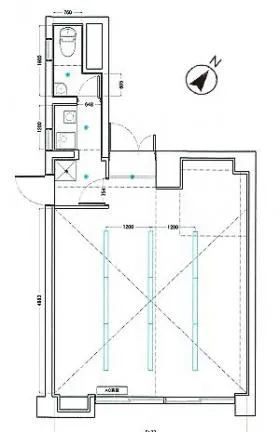 千駄ヶ谷ガーデンズコートの基準階図面