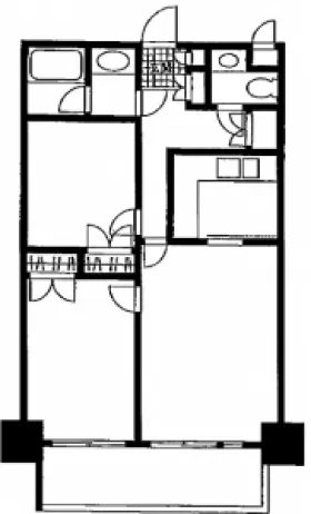 虎ノ門ガーデンの基準階図面