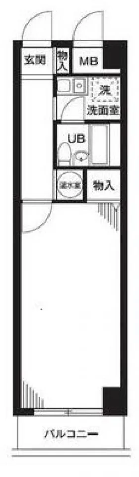 キャピタルハイツ神楽坂の基準階図面