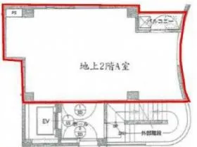 第二対翠館ビルの基準階図面