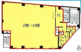 ラウンドクロス秋葉原ビルの基準階図面