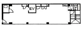 西新橋TMビルの基準階図面