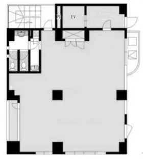 三田加藤ビルの基準階図面