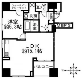 クリオ東日本橋ビルの基準階図面