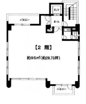 Oak3ビルの基準階図面