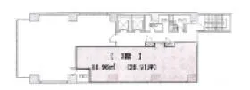 O.C.S淡路町ビルの基準階図面