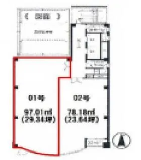 柴田東急ビルの基準階図面