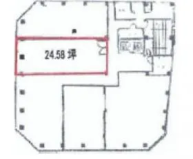 リーガル立売堀ビルの基準階図面