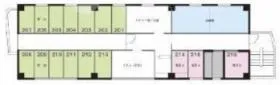 コミュン渋谷ビルの基準階図面