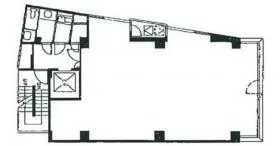 青朋ビルの基準階図面