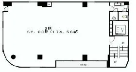 四谷金子ビルの基準階図面