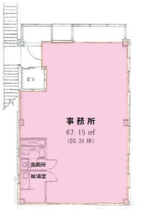 網野ビルの基準階図面