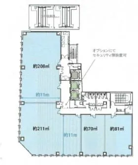 新広島ビルディングの基準階図面