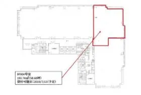 東芝フコク生命ビルの基準階図面
