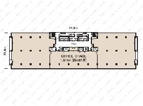 興和一ツ橋ビルの基準階図面