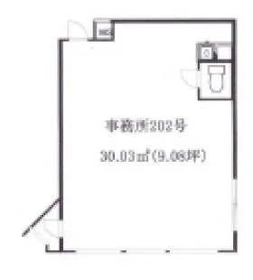 上町村田ビルの基準階図面