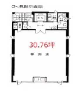 平野町イシカワビルの基準階図面