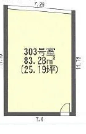横浜鶴見共同ビルの基準階図面